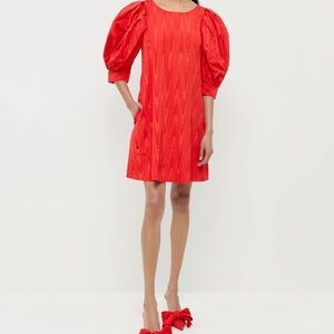Loeffler Randall Willy Mini Dress in Red
